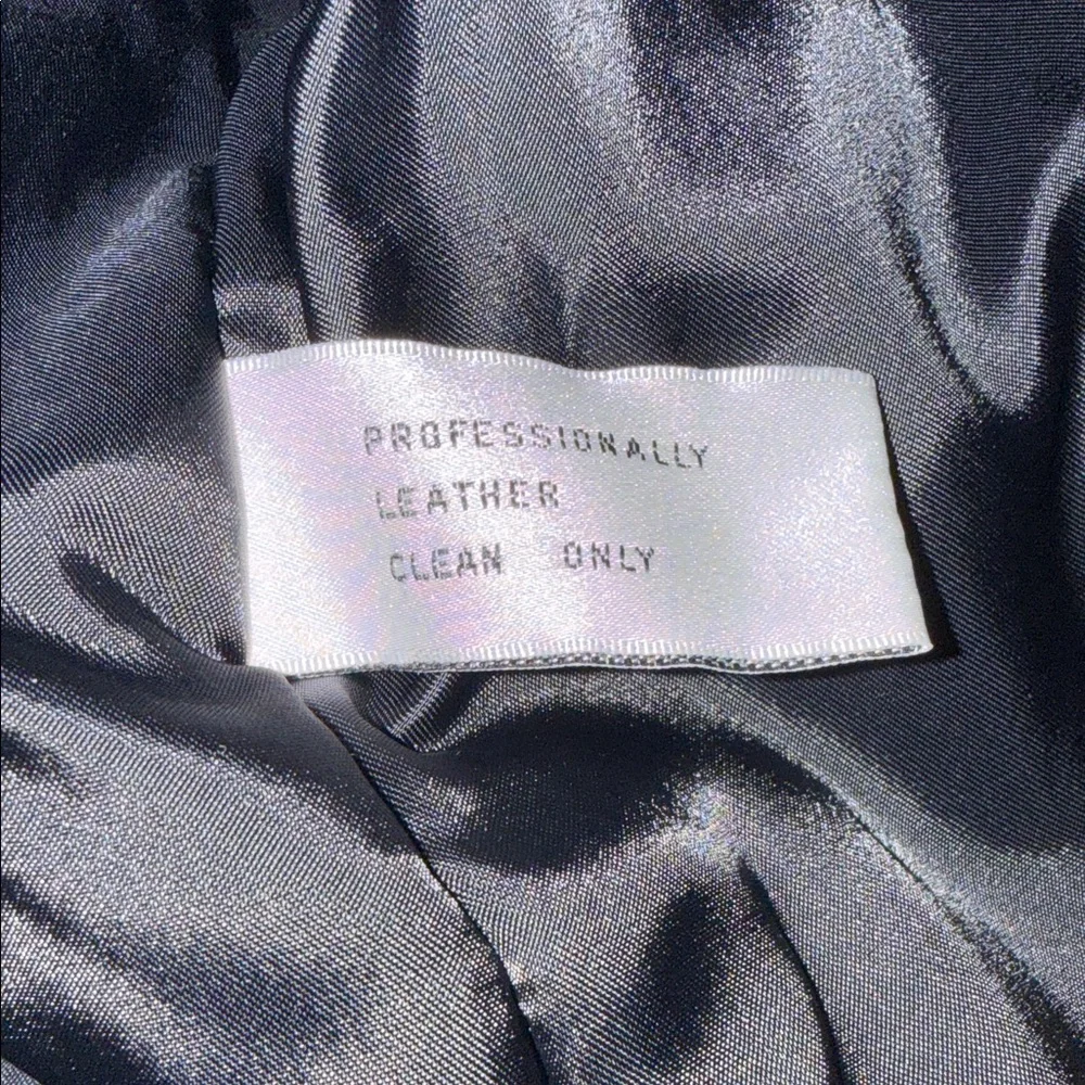 Alfani Buttery Soft Black Leather Jacket - Size Large - Picture 13 of 14